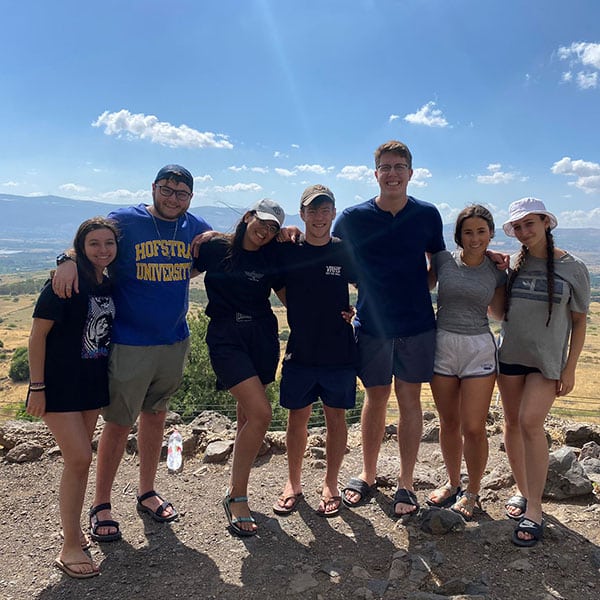 Dayna, sam, ofir, daniel, cooper, nina, and inbar at the golan heights