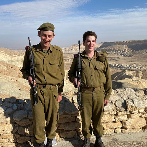 Max and joseph at their final ceremony in sde boker