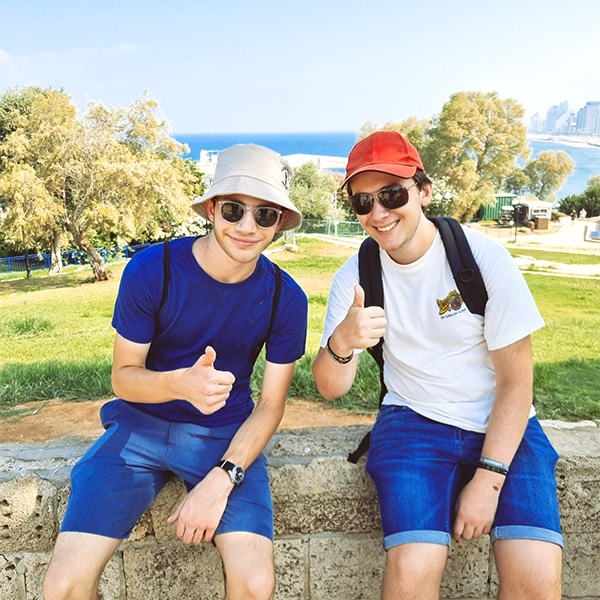 Zach and levi from florentin community in the old city of jaffa