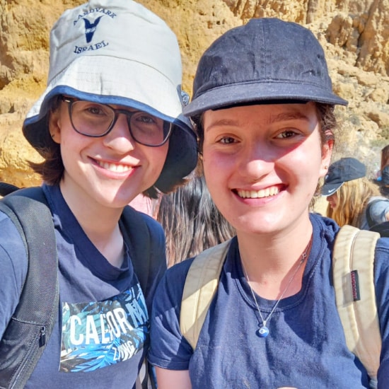 Liora and aliza at nachal mamashit