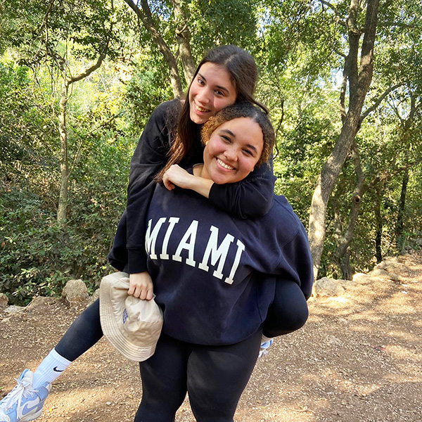 Gabby and anna from rothschild at mount carmel