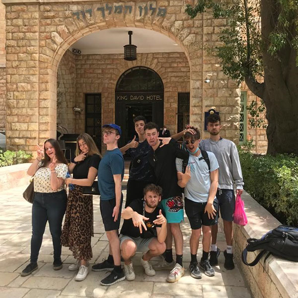 Selah students at king david hotel in jerusalem