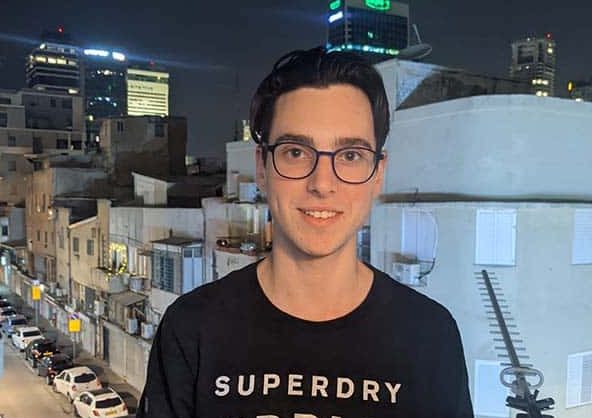Student Of The Week - Benji Kabillo 21 Gap year in israel - aardvarkisrael