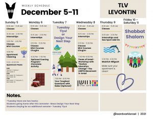 Weekly Updates - December 2, 2021 10 Gap year in israel - aardvarkisrael