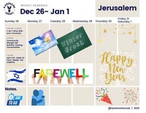 Weekly Updates - December 23, 2021 9 Jerusalem fall 2021