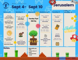 Weekly Updates - December 1, 2022 18 Jerusalem