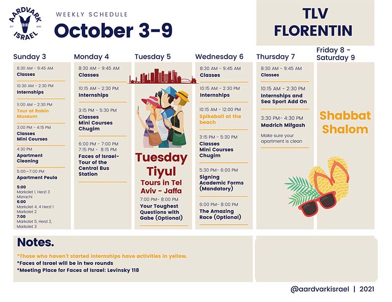 October weekly schedule- florentin (1)