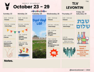 Weekly Updates - October 20Th 7 Tlv levontin