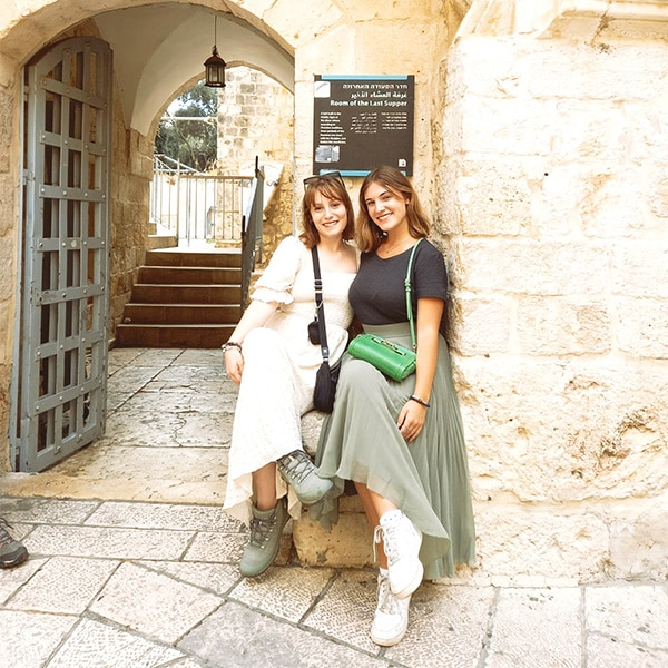 Mara and luana from our jerusalem community in the old city