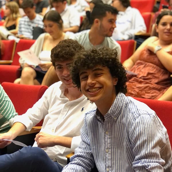 Yoav and samuel at the closing ceremony