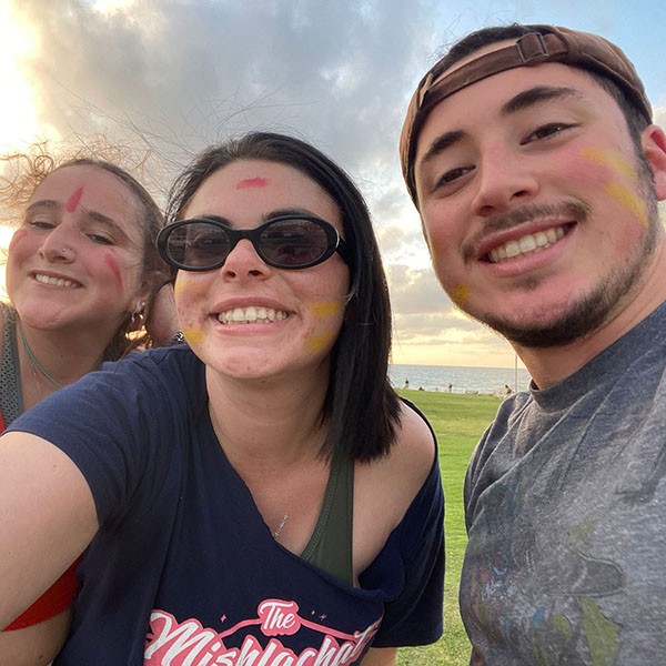 Hettie, zehava, and robby from florentin in a group activity