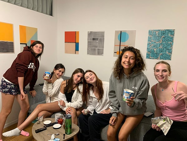 Apartment 16 enjoying their time together.