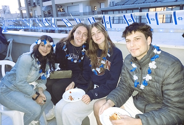 Selah students at a kosher caterer in jerusalem