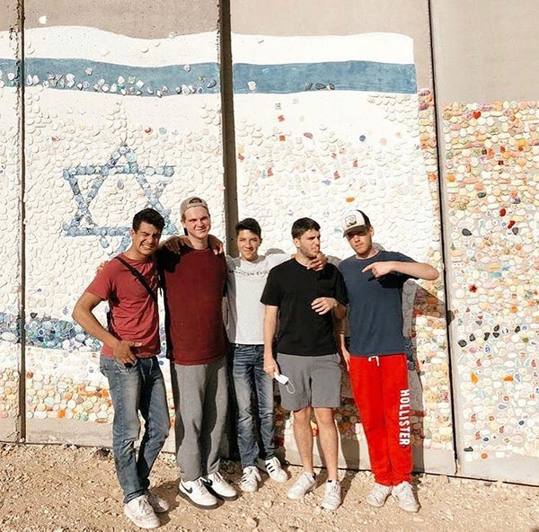 A few of our jerusalem students on their first day out of quarantine!