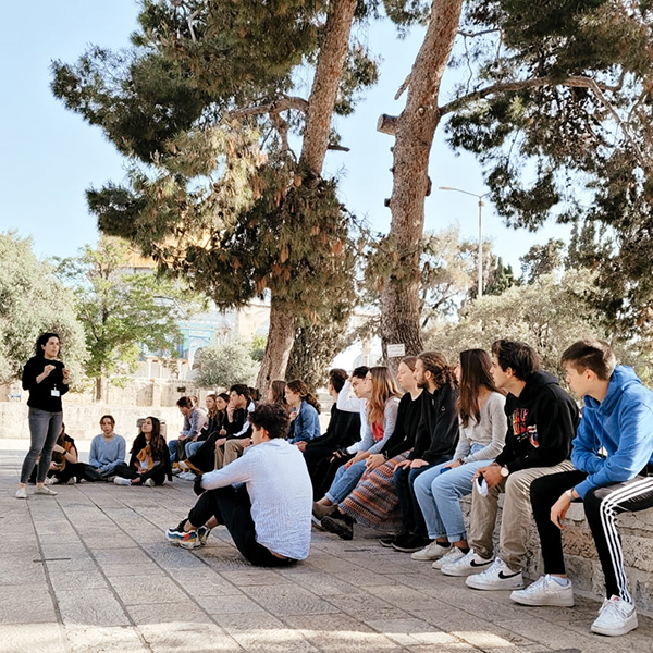 Learning about the different areas of jerusalem as seen from the promenade