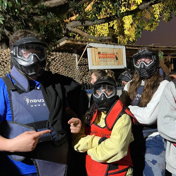 Monday night’s paint ball activity